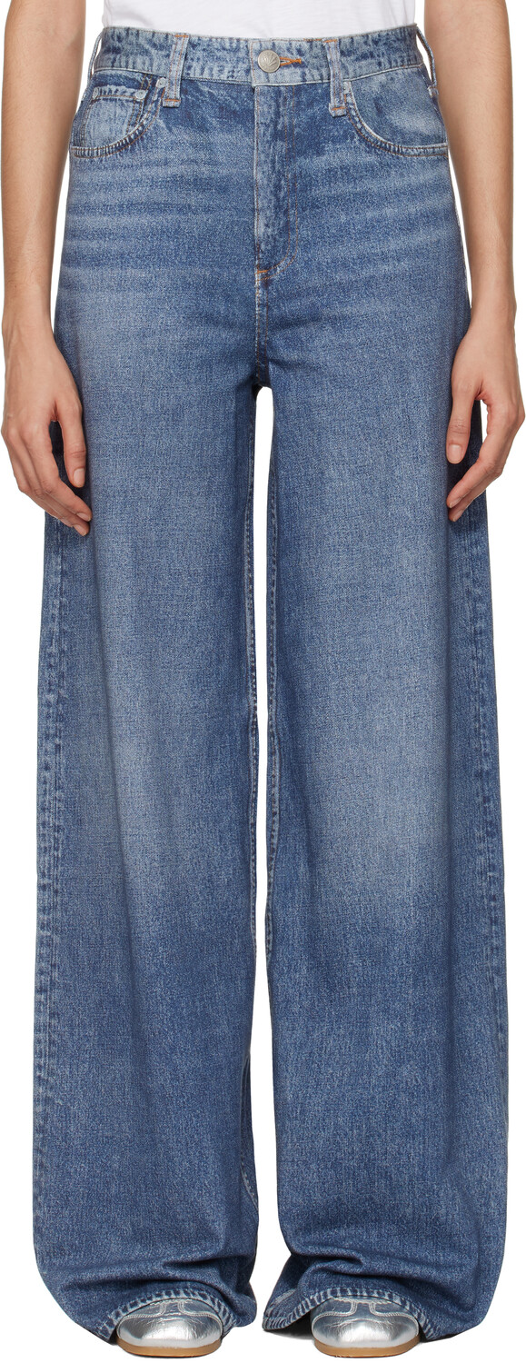 

Голубые широкие брюки Miramar Terry Sofie для дома rag & bone