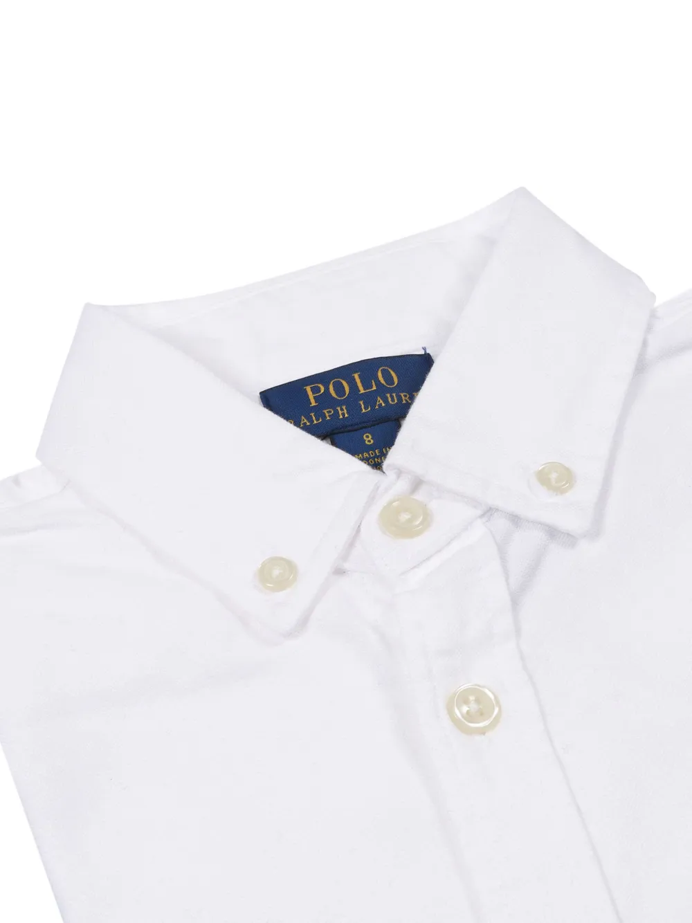 Рубашка с логотипом Polo Pony Polo Ralph Lauren Kids, белый — фото 2