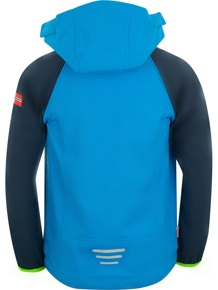 Куртка софтшелл Trollkids Zipp Off Rondane XT, цвет Hellblau/Dunkelblau — фото 2