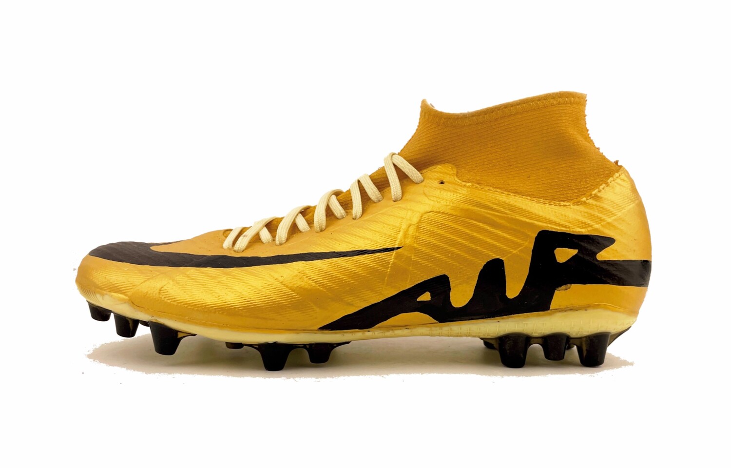 

Футбольные бутсы Mercurial Superfly 9 мужские высокие золотые/черные Nike
