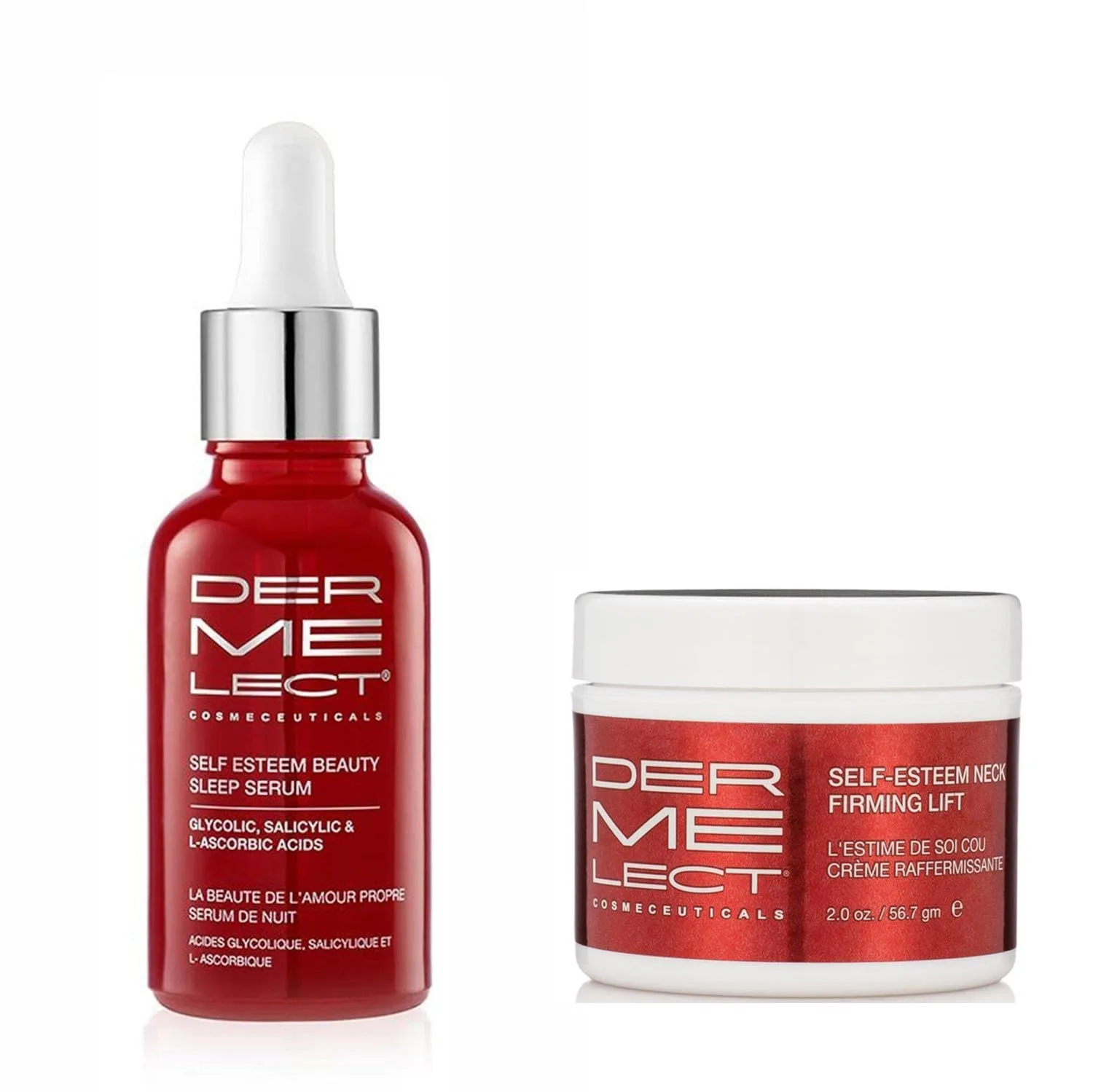 Dermelect Self-Esteem Neck Firming Duo (сыворотка Beauty Sleep и лифтинг для шеи)