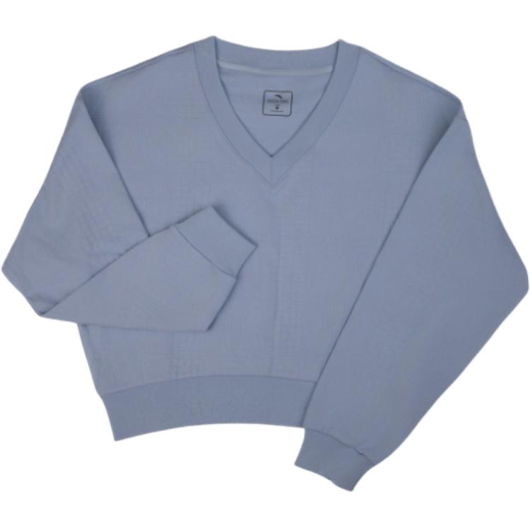 

ANTA Свитшот-пуловер минималистичного стиля топ Women's Butterfly Wing Blue