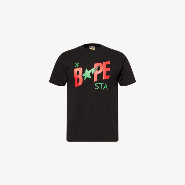 

Футболка из хлопка с принтом в виде звезды A Bathing Ape, черный