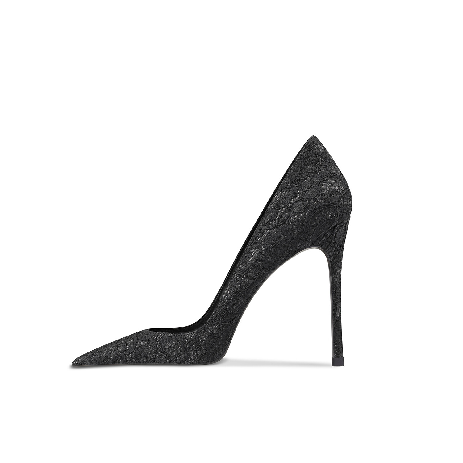 

Туфли женские на высоком каблуке Ganxiaojie, цвет Black lace 6cm