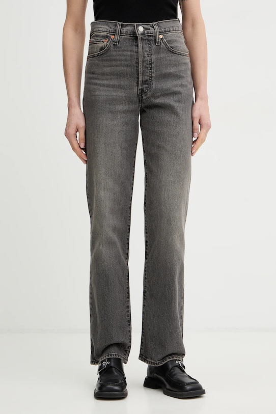 

Джинсы с полной длиной и рельефной тканью Levi's, серый