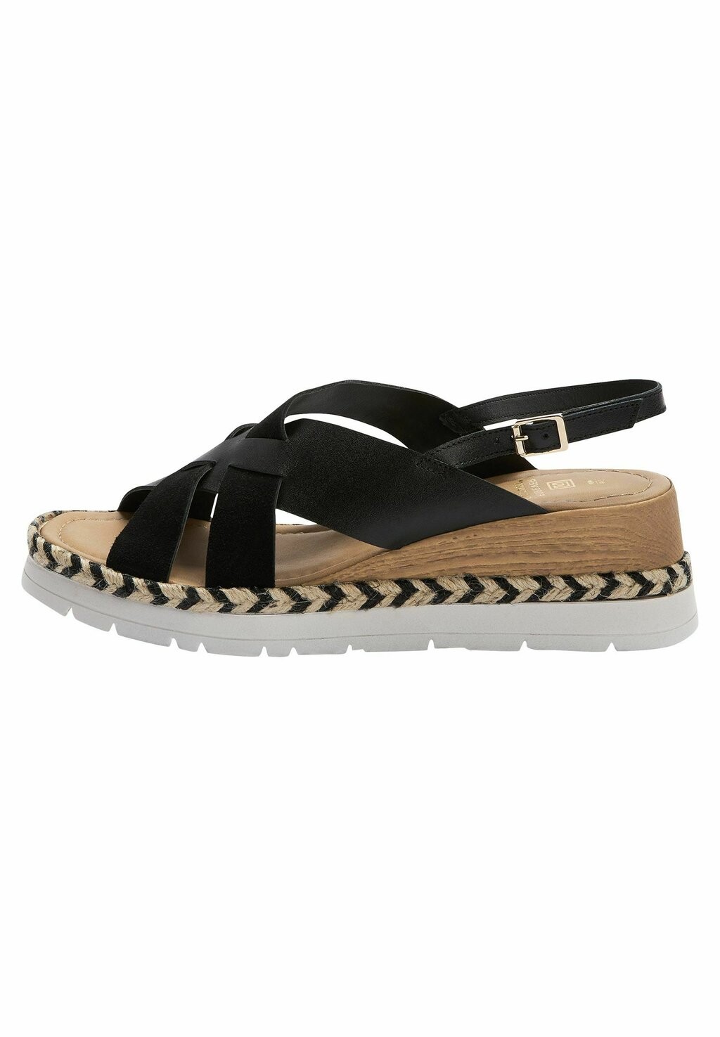 

Босоножки на танкетке Next, черный