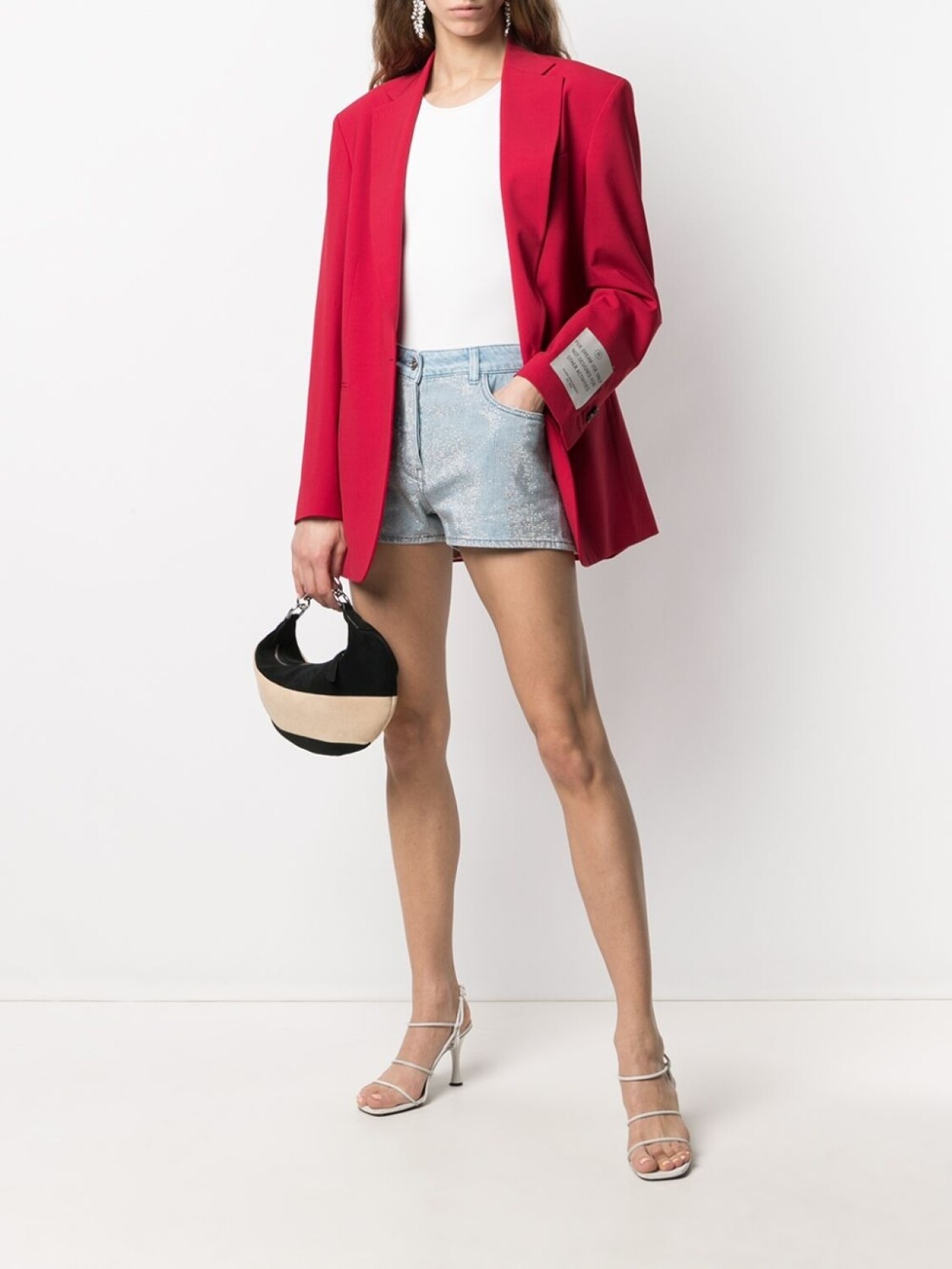

Декорированные шорты с заклепками Golden Goose, синий