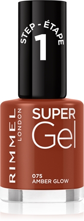 

Гибридный лак для ногтей без использования уф/светодиодной лампы Rimmel Super Gel, 075 Amber Glow 12 ml