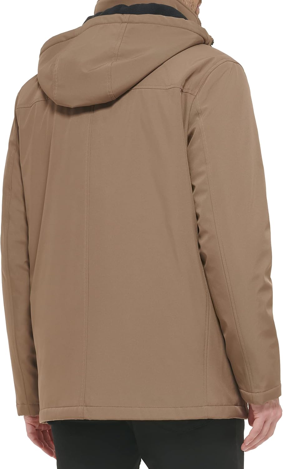 Calvin Klein Mens Водонепроницаемое и ветрозащитное пальто с капюшоном от Calvin Klein Men's осень-зима, Transitional Dark Tan — фото 4