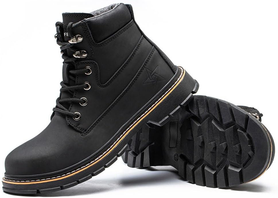 Рабочие ботинки lmprock Unisex Industrial Steel Toe Anti Ppoint, Water Resistant Safety Sheos Constructon Anti Slip Sparks Indestructible Work Boots, черный — фото 3