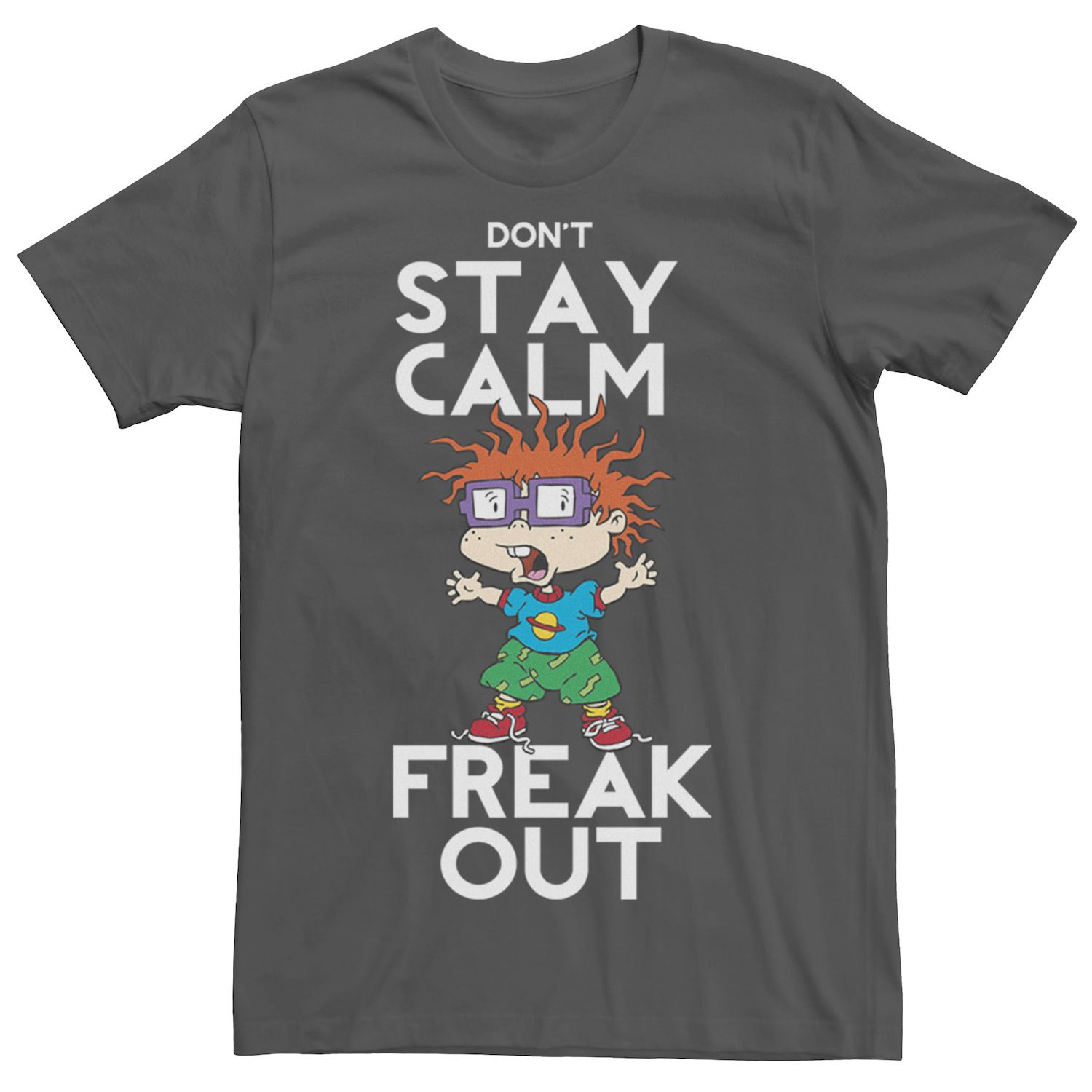 

Мужская футболка Rugrats Chuckie Don't Stay Calm Freak Out с рисунком Nickelodeon