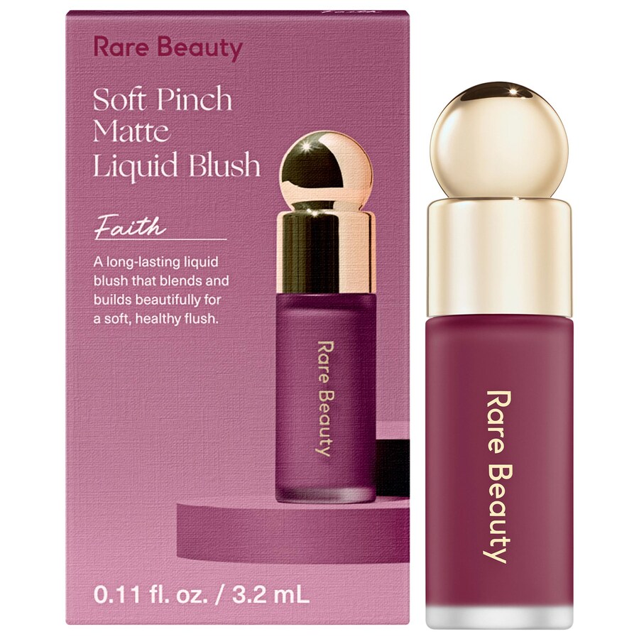 

Миниатюрные жидкие румяна Мягкий щипчик Rare Beauty by Selena Gomez, 0.11 oz/3.2 mL, Faith