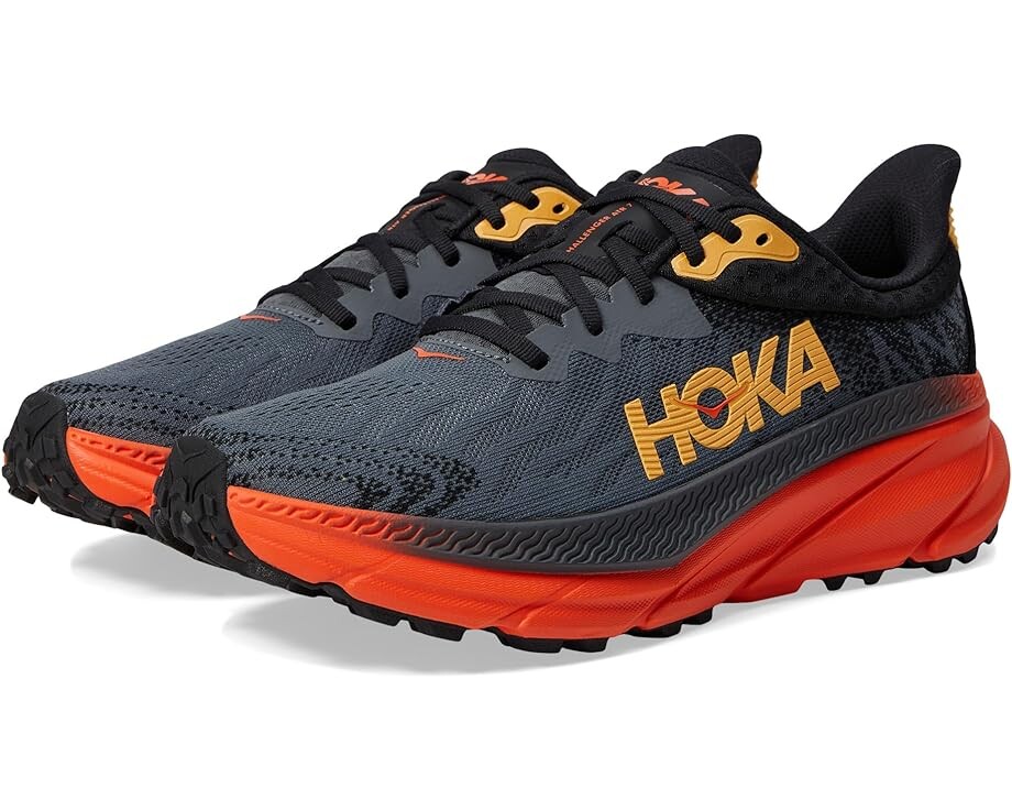

Кроссовки Hoka Challenger 7, цвет Castlerock/Flame