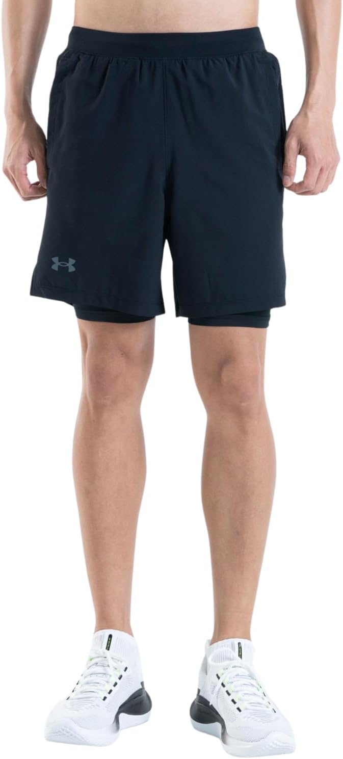 

Under Armour мужские шорты Launch Run 7-inch 2-in-1, Black (001)/Reflective