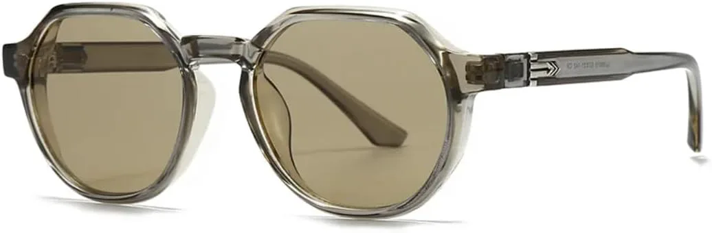 

Солнцезащитные очки для мужчин и женщин - защита UV400 - круглая оправа, черные линзы, для занятий спортом на открытом воздухе и вождения DSVIGF, Tyj510-2