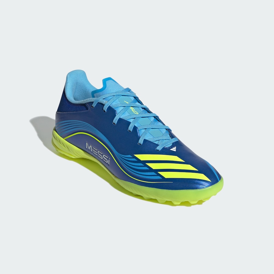 Футбольные бутсы ADIDAS PERFORMANCE F50 Messi League, синий/небесно-голубой — фото 4