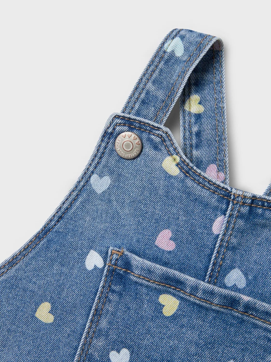 Платье джинсовое, Name it, medium blue denim — фото 4