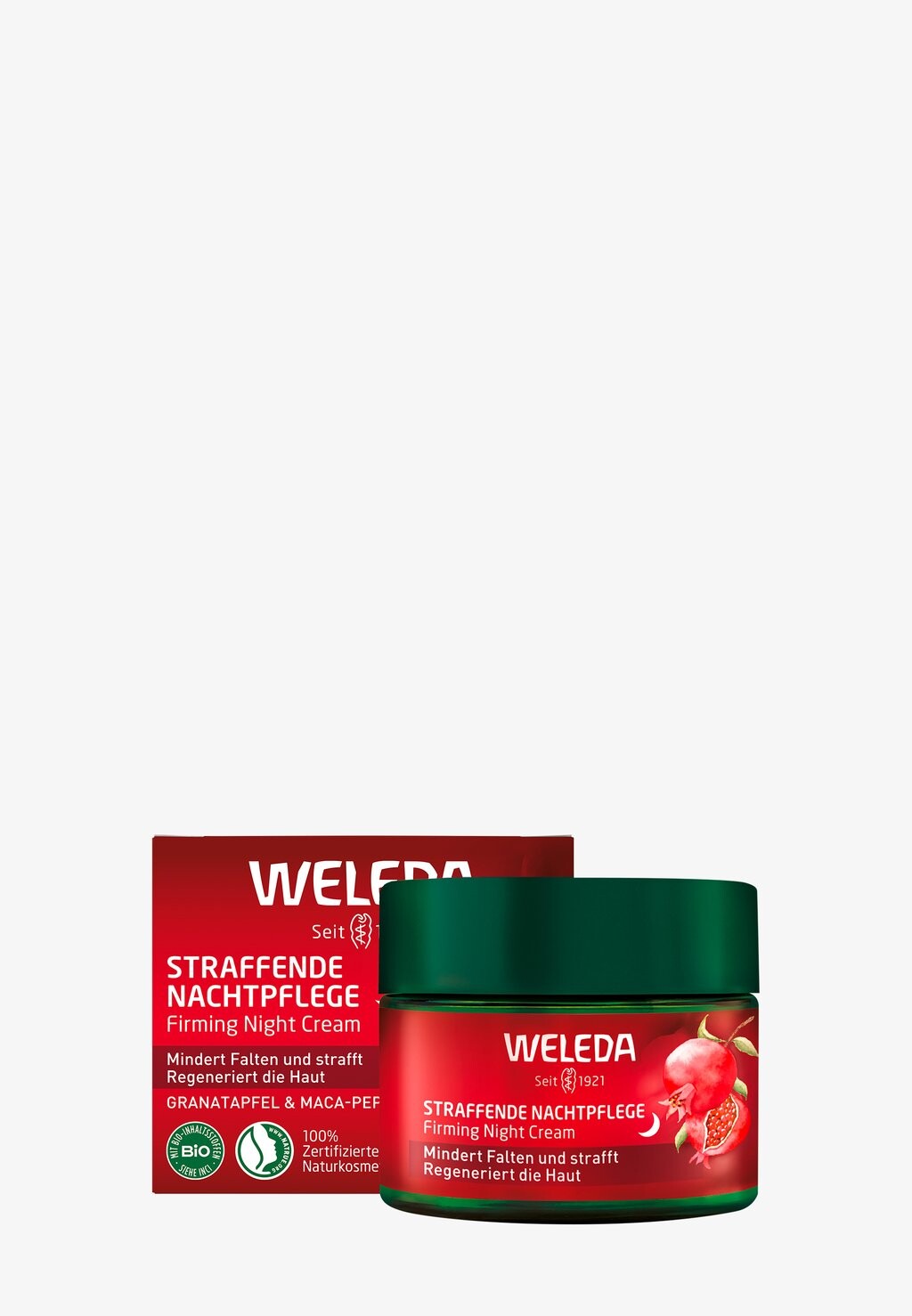 

Ночные процедуры Straffende Nachtpflege Granatapfel & Maca-Peptide Weleda