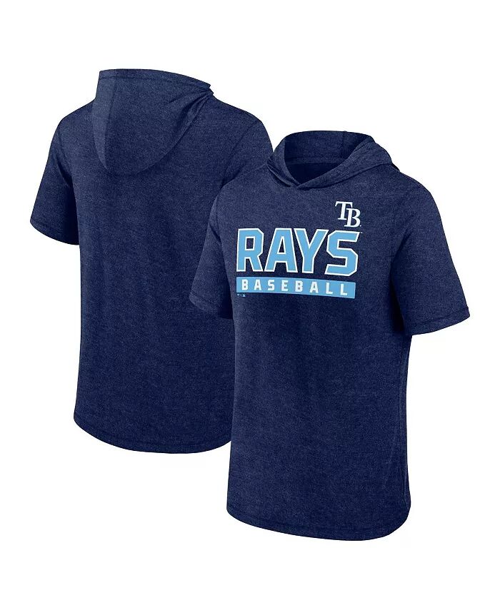 

Мужская толстовка с коротким рукавом Heather Navy Tampa Bay Rays Push Fanatics