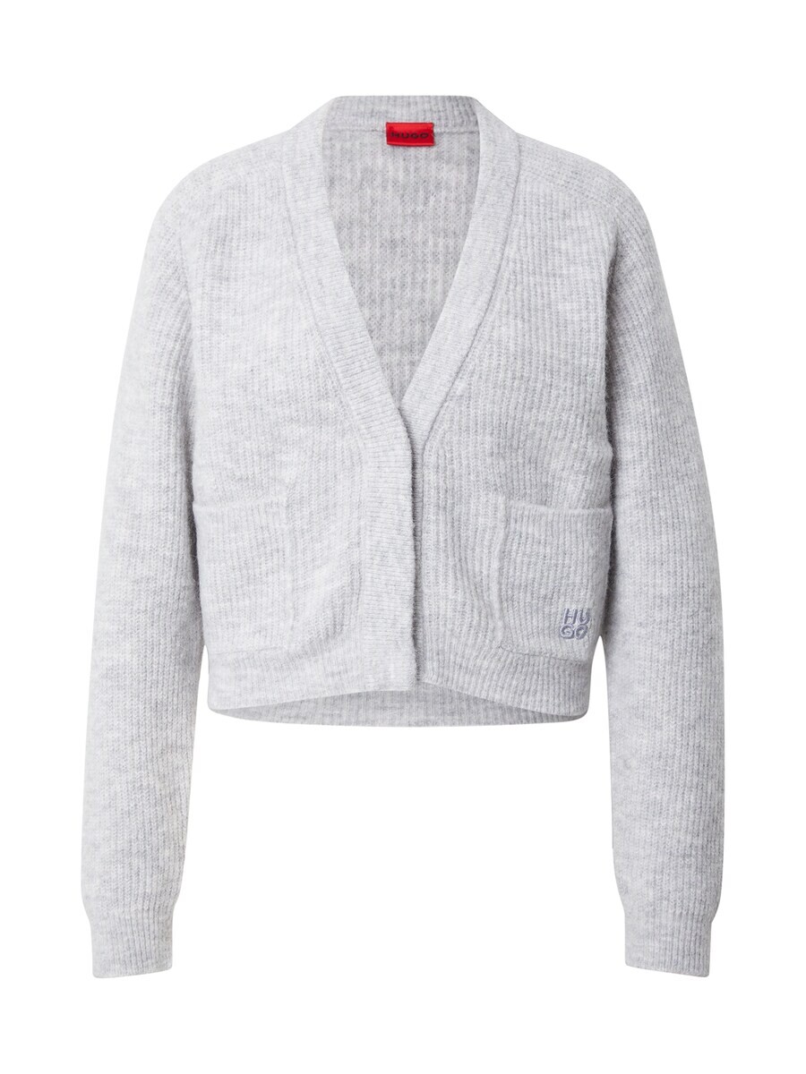 

Кардиган HUGO Knit Cardigan Sarendety, цвет mottled grey