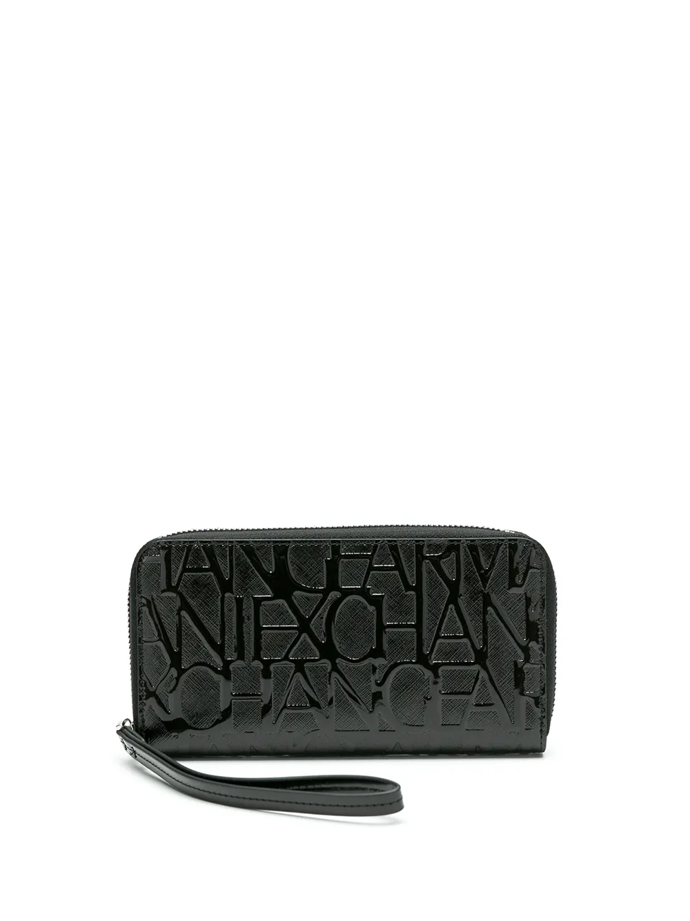 

Кошелек с тисненым логотипом Armani Exchange, черный