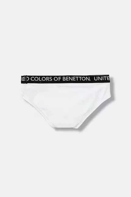 Боксеры и слипы хлопковые 2 шт United Colors of Benetton, белый — фото 3