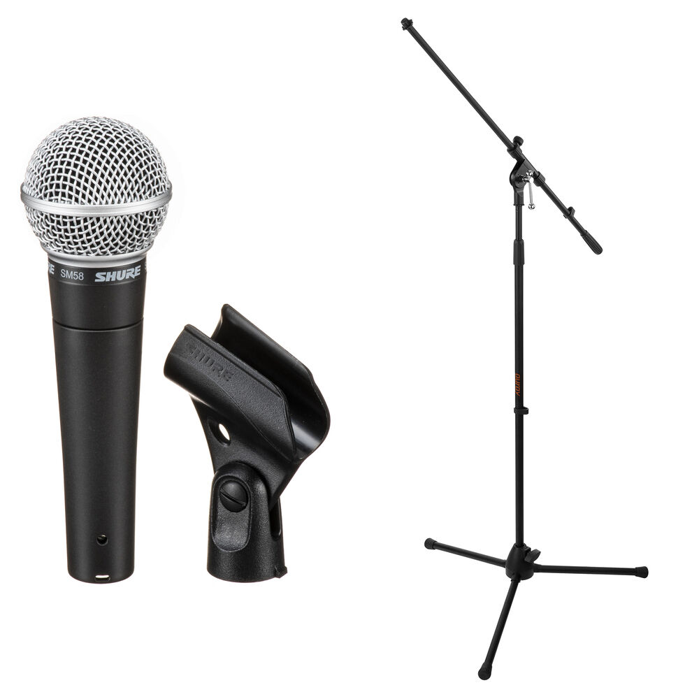 

Динамический микрофон Shure SM58-CN Vocal Mic Kit with Cable and Boom Stand