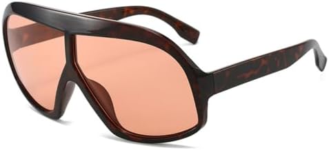 

Солнцезащитные очки большого размера для женщин, модель 2027 года, прозрачные солнцезащитные очки для женщин, цельные, большие, для активного отдыха на природе MTZJH, 4