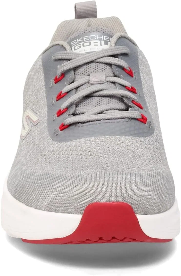 Мужские кроссовки Skechers GOrun Elevate для бега и походов, на шнуровке, 2-Gray — фото 4