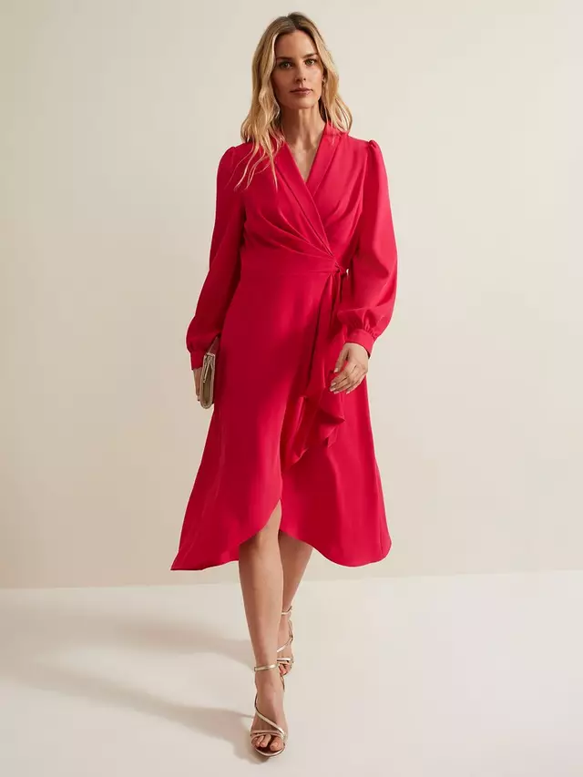 

Платье Phase Eight Philippa Midi Wrap, розовый