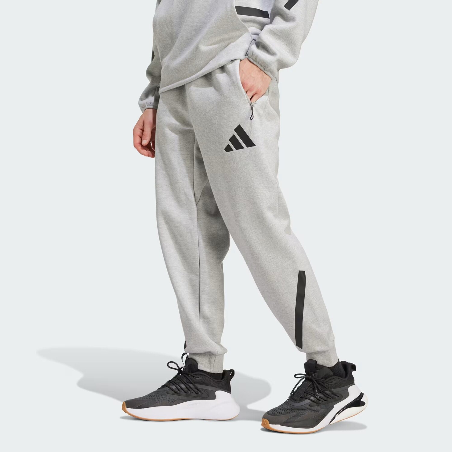 

Z.N.E. Брюки Adidas, цвет Medium Grey Heather