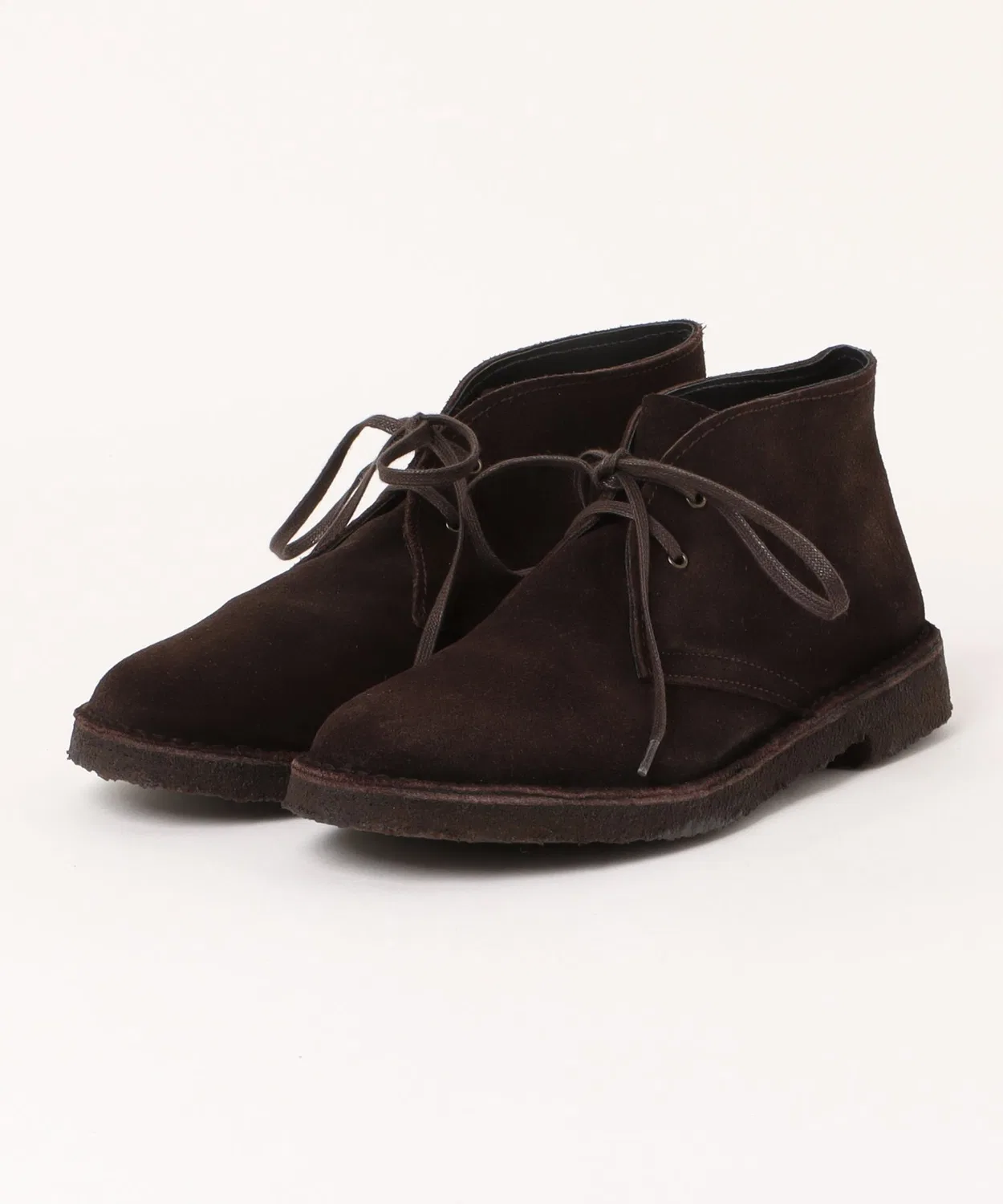Ботинки Desert 300 бренда LLOYD FOOTWEAR SHOEMAKER из тёмно-коричневой замши на кремовой подошве