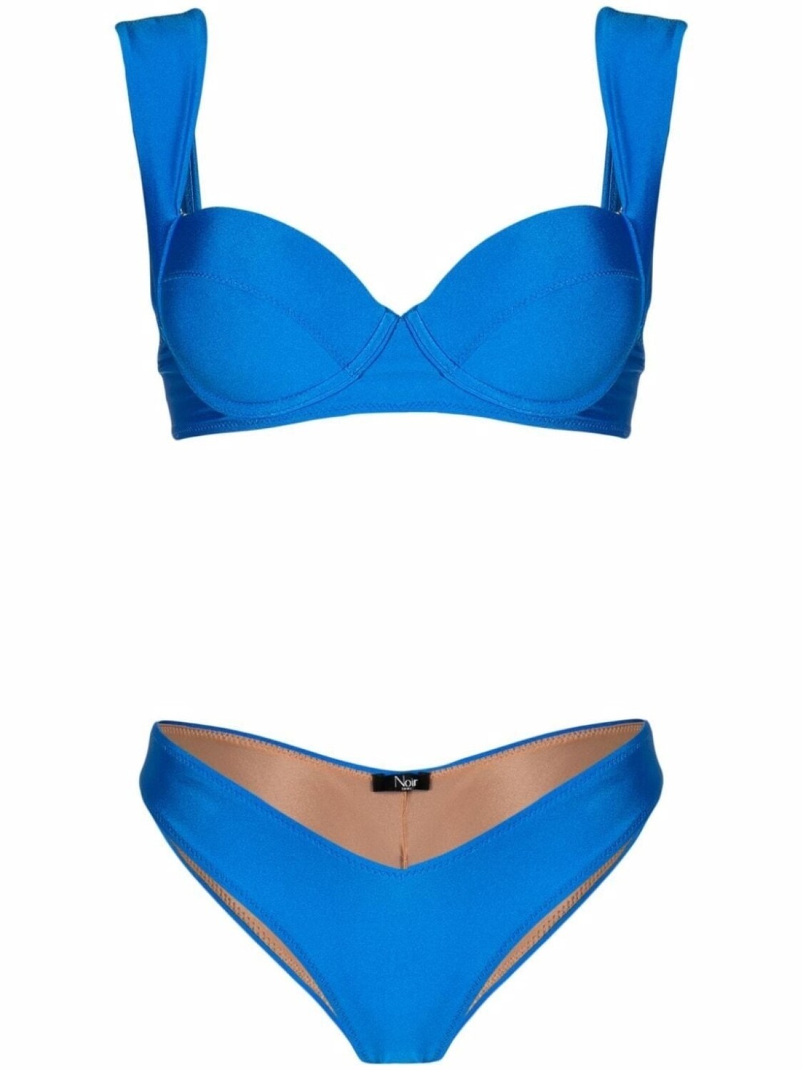 

Noire Swimwear атласное бикини, синий