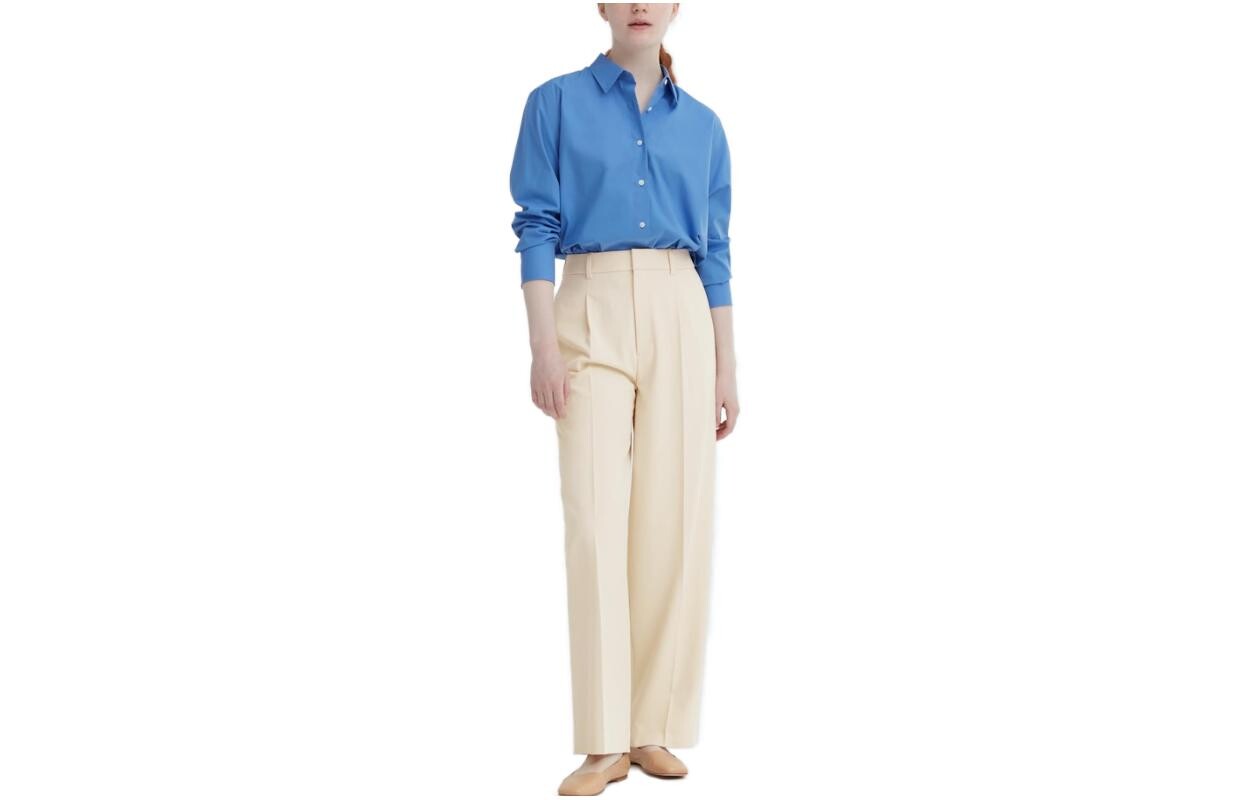 

Костюмные брюки женские светло-бежевые Uniqlo