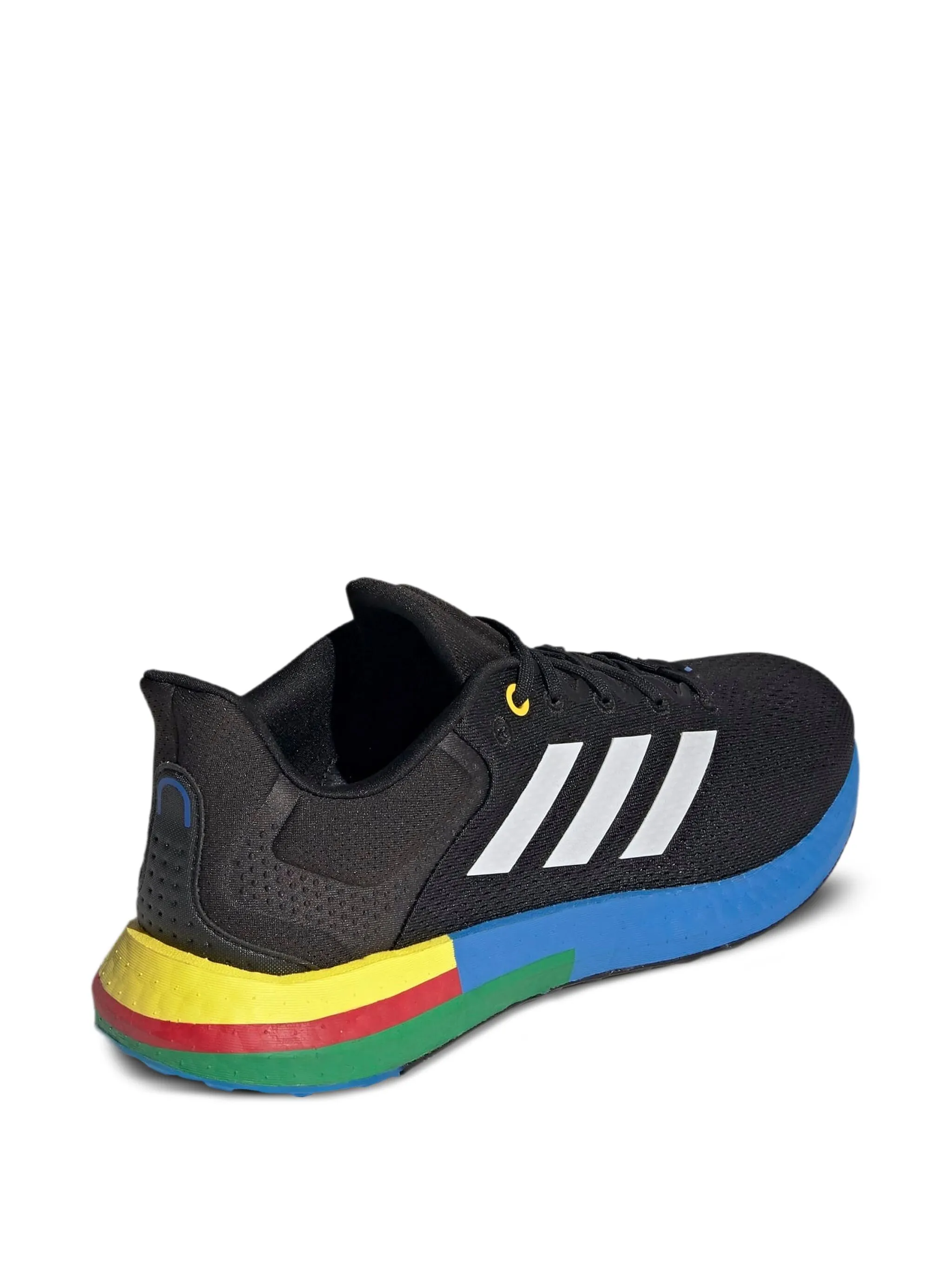 Кроссовки Pureboost 21 Black/Blue/Green/Yellow/Red Adidas, черный — фото 3