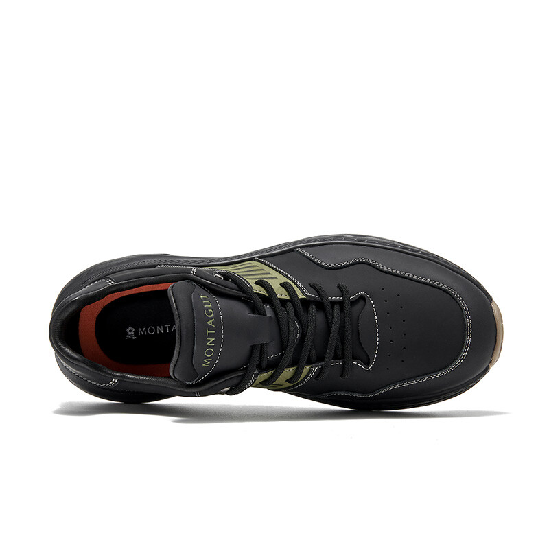 Кроссовки Montague Lifestyle Shoes Men Low-top, черный/серый — фото 4