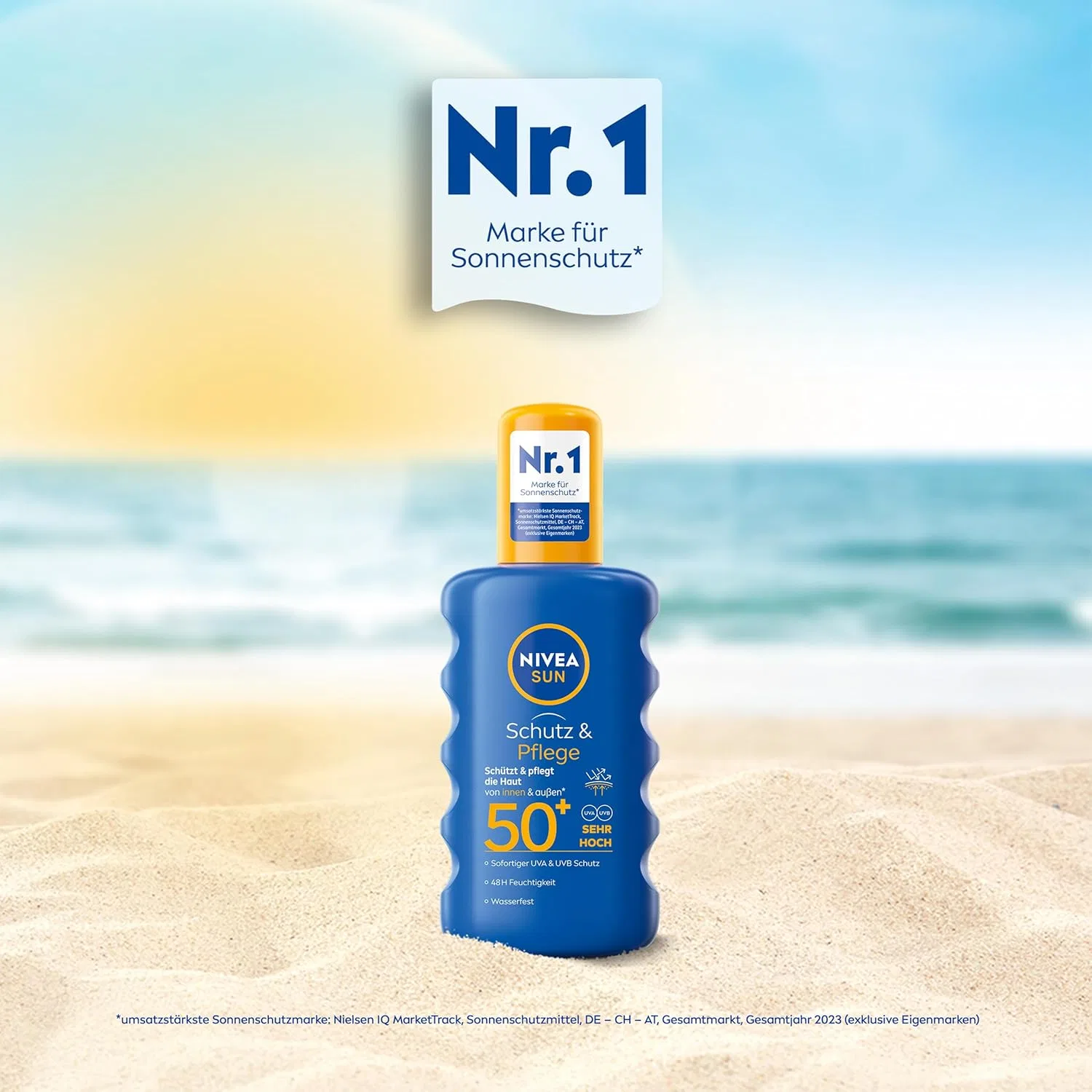 Солнцезащитный спрей Nivea Sun Protection & Care SPF 50+ 200 мл Nivea Sun — фото 4