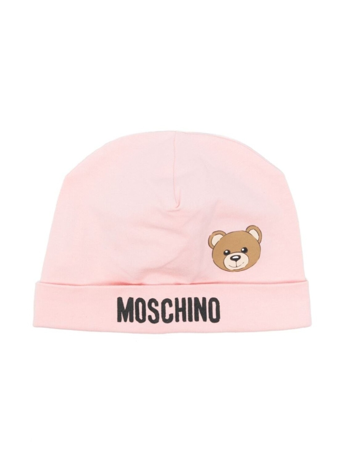 

Moschino Kids шапка бини с логотипом Teddy Bear, розовый
