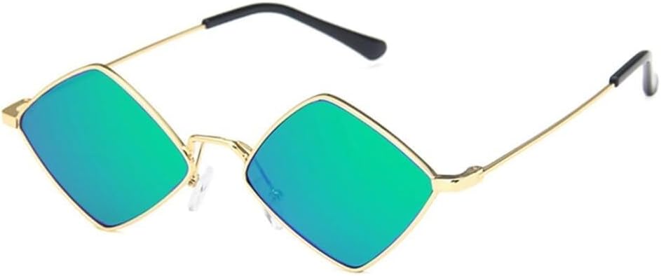 

Модные солнцезащитные очки, винтажные панк-солнцезащитные очки для женщин и мужчин, женские солнцезащитные очки в металлической оправе для вождения QERMXYRI, One Color