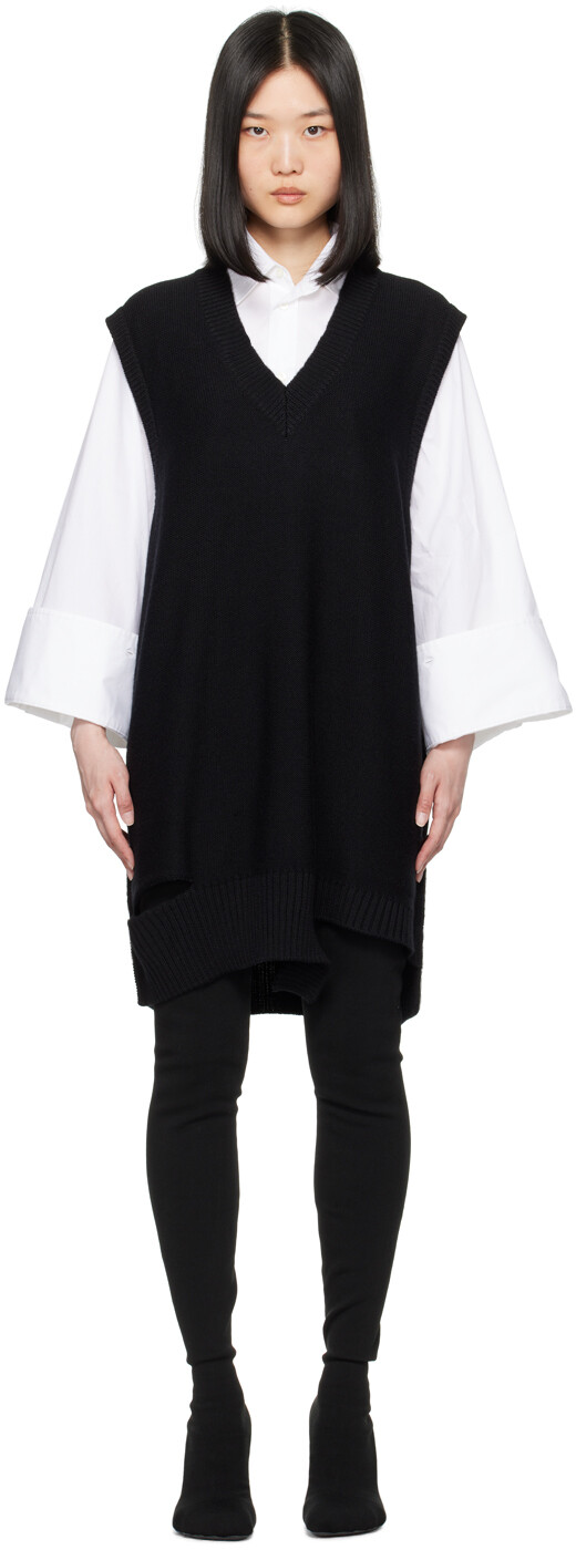 

Мини-платье свободного кроя MM6 Maison Margiela, черный