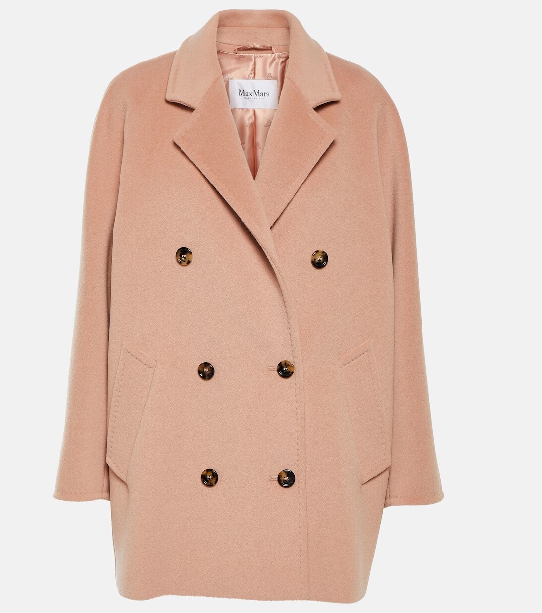

Пальто из шерсти и кашемира MAX MARA, розовый