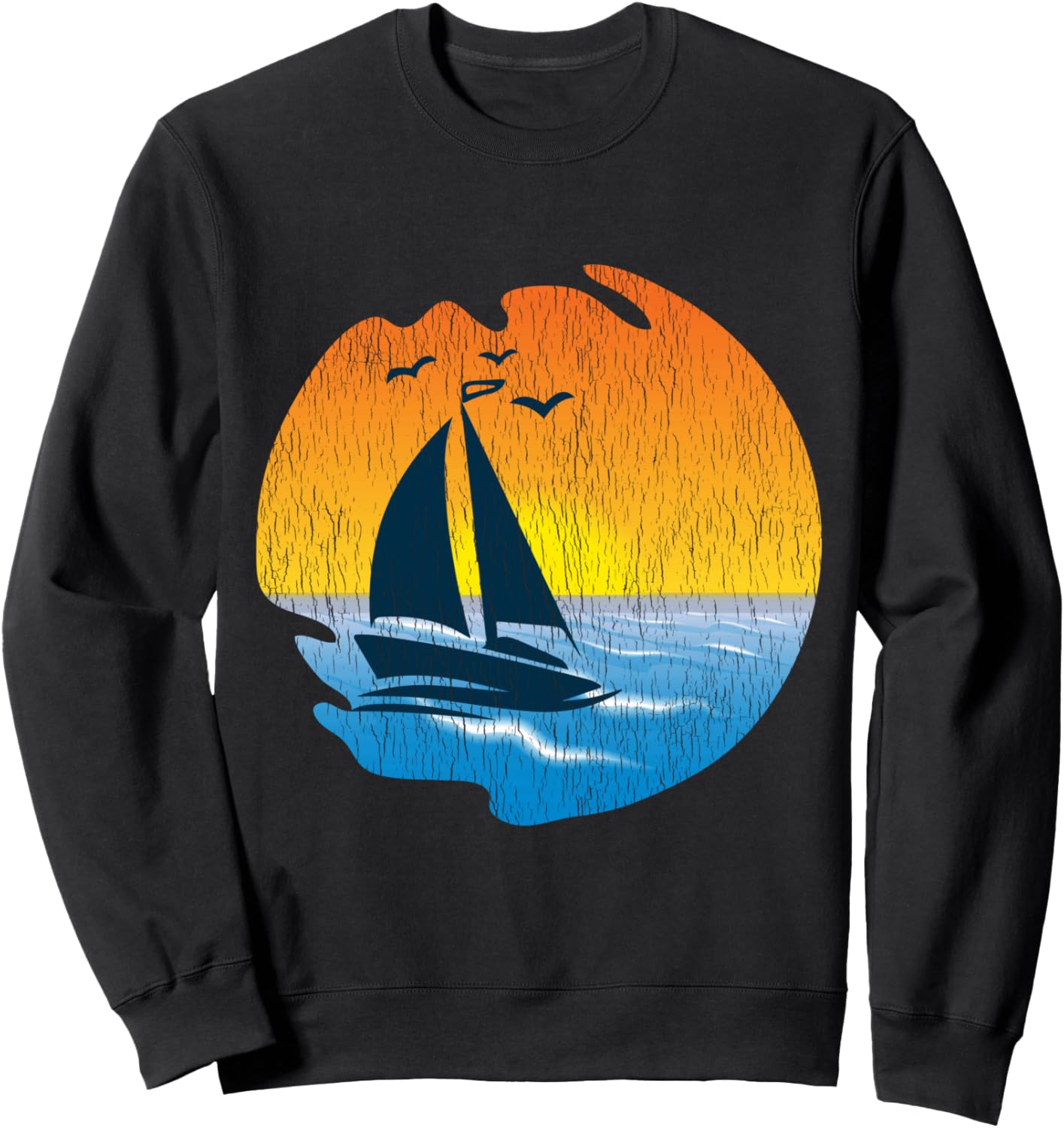 

Ретро винтажная толстовка с изображением капитана парусника и отца-моряка Boating Cruising Apparel.Usa, черный