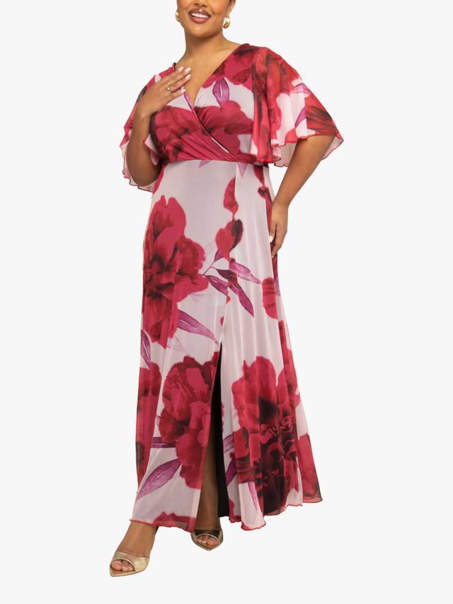 

Макси-платье с цветочным принтом FASHION SZN Curve, Pink/Multi