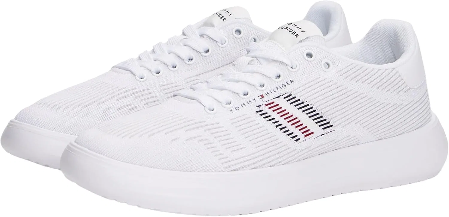 Tommy Hilfiger Кроссовки Herren Cupsole Modern Knit с логотипом, White — фото 3