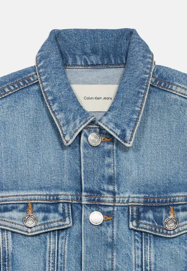 Джинсовая куртка унисекс для дальнобойщика Calvin Klein Jeans, Cloudy Blue — фото 3