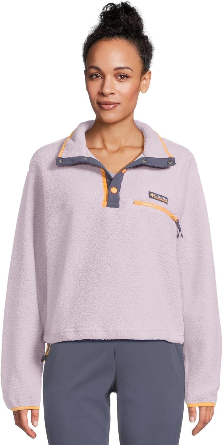 

Женская флисовая кофта Columbia Helvetia II с укороченным жакетом на застежке, Lavender Pearl