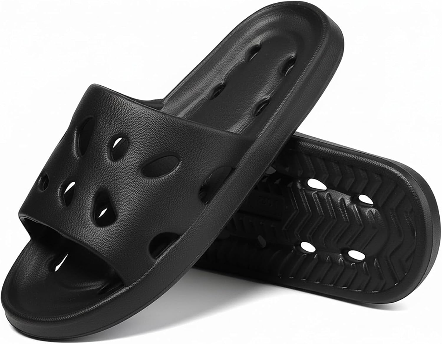 

Вьетнамки FINLEEO для женщин и мужчин, удобные, быстро сохнущие, противоскользящие для бассейна, пляжа и ванной, легкие домашние тапочки Finleoo, черный