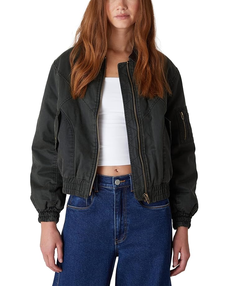 

Куртка Blank NYC Country Club Bomber Jacket, цвет Dark Green