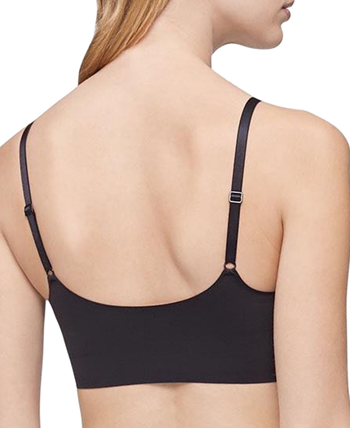 Бюстгальтер без косточек Invisibles Comfort на легкой подкладке в стиле ретро QF4783 Calvin Klein, черный — фото 4