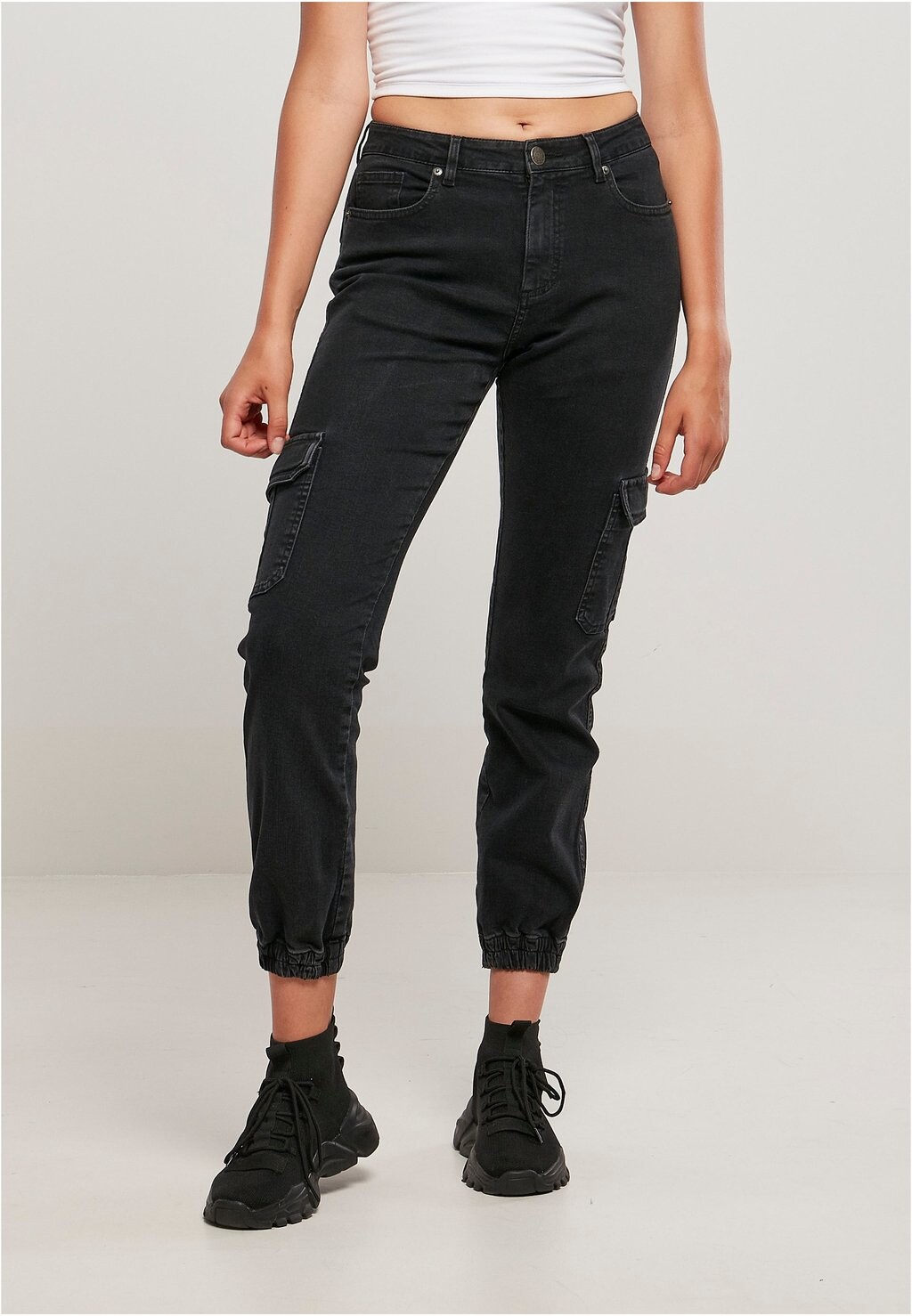 

Джинсы свободного кроя Urban Classics, цвет Black Washed